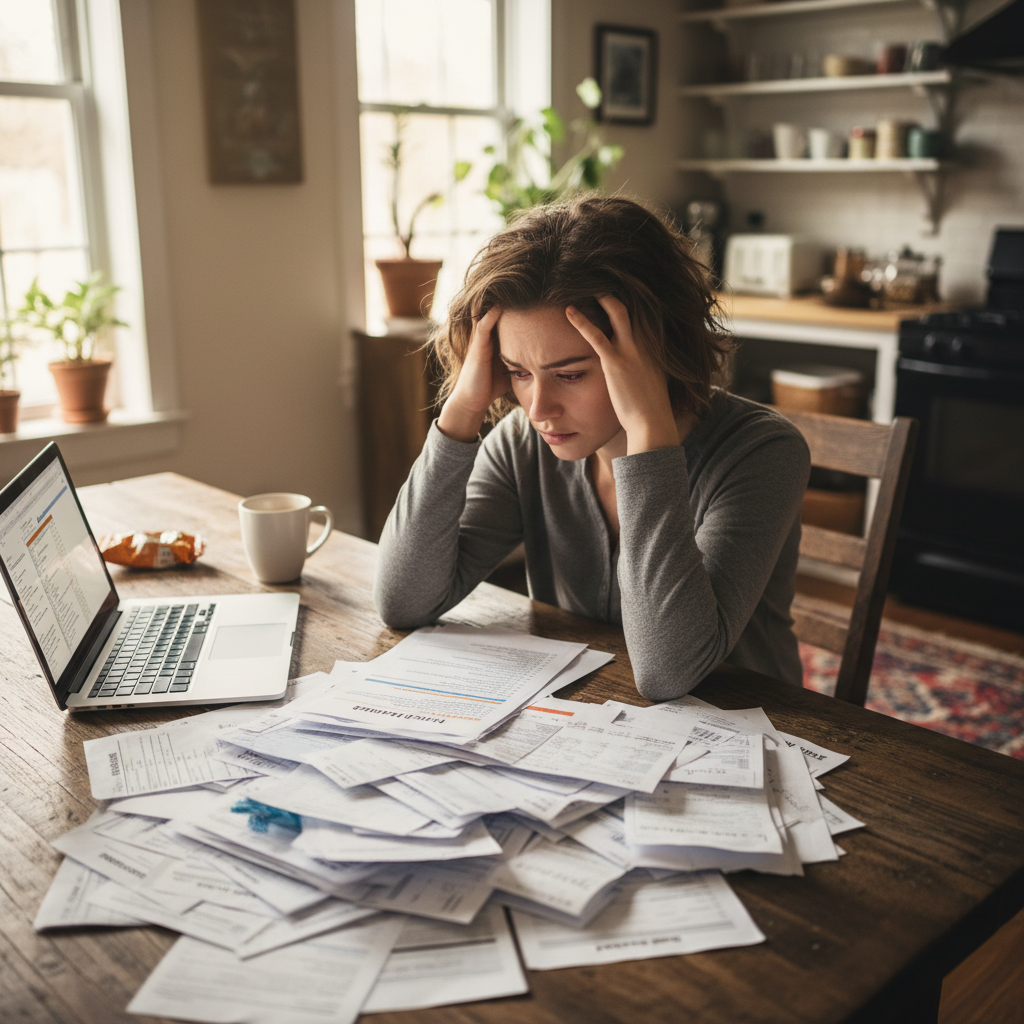 Woman overwhelmed by medical bills