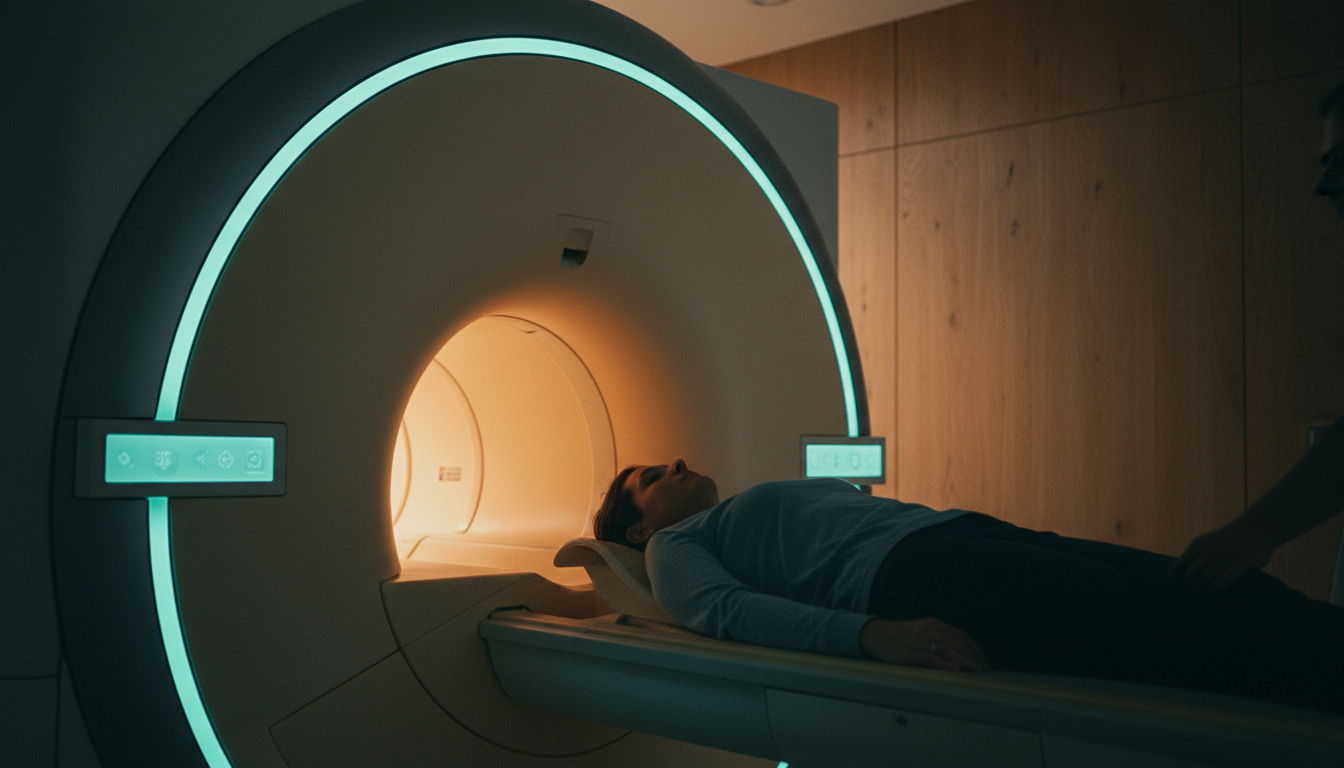 MRI scan procedure at an Austin imaging center
